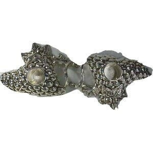 Godinger Silver Grape Cluster Pair Taper Candle Holders